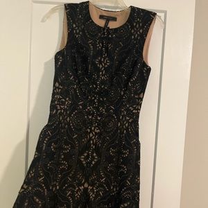 Black Lace embellished cocktail dress